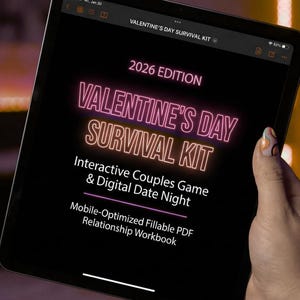 Last-Minute Valentine’s Gift for Boyfriend (LDR)–Digital Couples Game for Long Distance–Funny, Anti-Cringe Date Night Activity–Instant Downl
