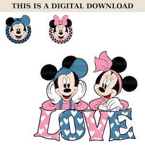 Disneyland Valentine&#39;s Day, Mouse Valentines Love Png, Mouse Hearts, Disney Love Png, Magical Kingdom Png, Valentines Day, Vacation Mode Png