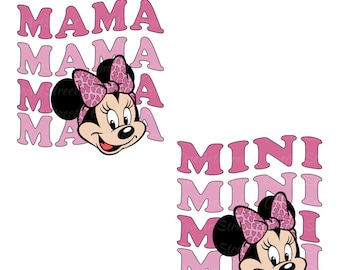 Disney Mama Shirt SVG, Minnie Disney Mom PNG, Minnie Mama Svg Png, Disney Mommy Birthday Shirt Svg, Disney Family Trip Tee, Mothers Day Svg