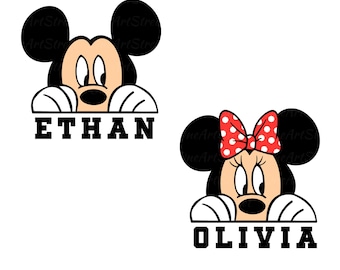 Custom Disney Personalized Name SVG, Disney Girl Boy Name PNG, Magical Custom Name Design, Digital Download, Cute Cartoon Theme, Instant Use