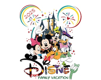 Magical Kingdom Family Trip 2025, PNG SVG Bundle (Digital Download)