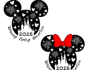 Minnie Disney Trip 2025 SVG, Family Vacation PNG (Digital Download)