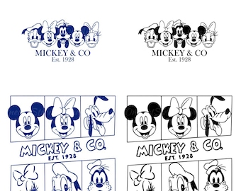 Mickey and Friends SVG PNG: Cricut Cutting File (Digital Download)
