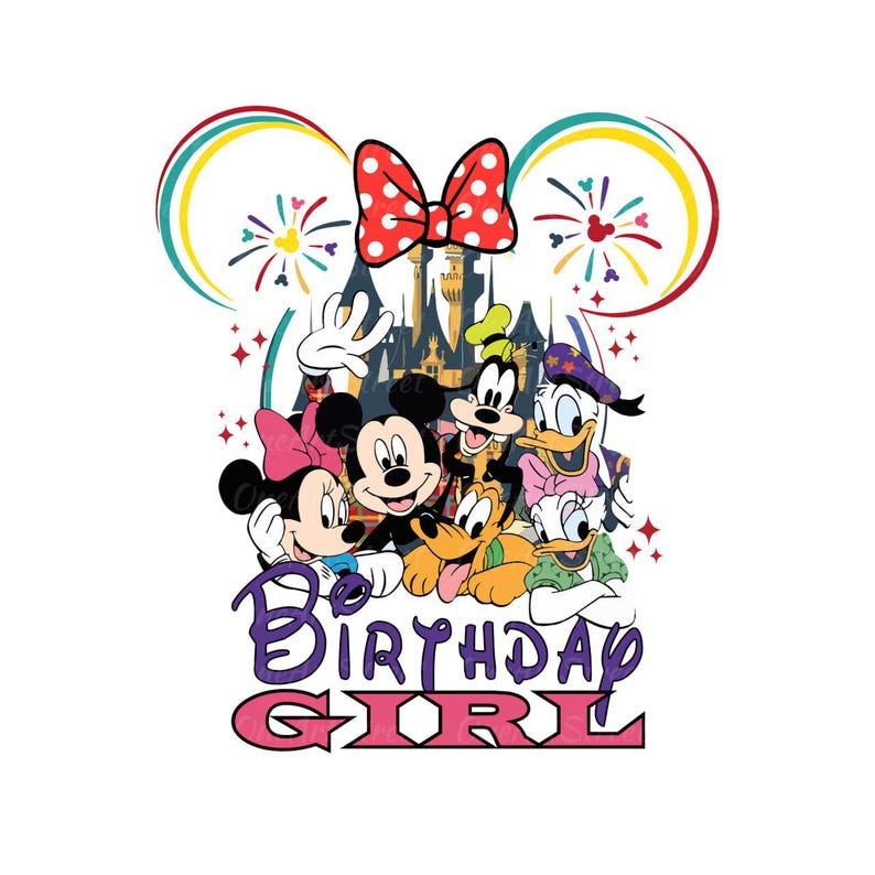 Disney Birthday Girl Svg, Disney Birthday Boy Svg, Couple Birthday Svg, Disney Vacation Png, Disney Family Birthday Svg, Magical Kingdom Png image 2