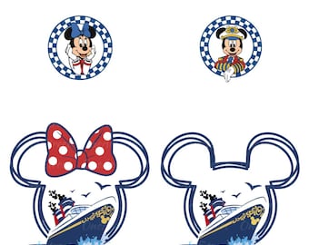 Minnie & Mickey Cruise Ship SVG: Family Vacation Design (Digital Download