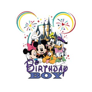 Disney Birthday Girl Svg, Disney Birthday Boy Svg, Couple Birthday Svg, Disney Vacation Png, Disney Family Birthday Svg, Magical Kingdom Png image 3