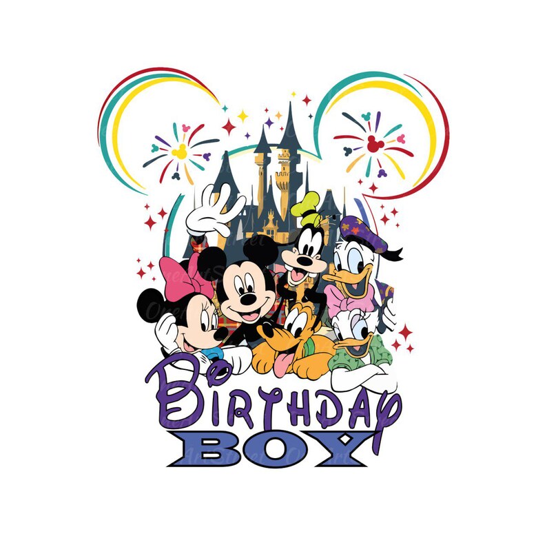 Disney Birthday Girl Svg, Disney Birthday Boy Svg, Couple Birthday Svg, Disney Vacation Png, Disney Family Birthday Svg, Magical Kingdom Png image 3