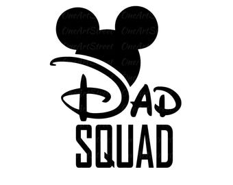 Disney Dad Squad Svg, Father’s Day Disney Dad Png, Gift for Dad, Disney Trip Dad Sweatshirt Svg, Best Dad Matching Tee PNG, Digital Download