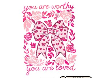 Checkered Heart Bow PNG: Retro Valentine's Day Shirt Design (Digital Download)