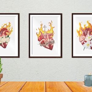 Hearts of the Holy Family Individual Print