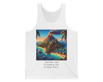 Jimmy Buffett 'Volcano' tank top for Parrothead tank top for Jimmy Buffett fan tank for Jimmy Buffett Lover tank top Jimmy Buffett tank