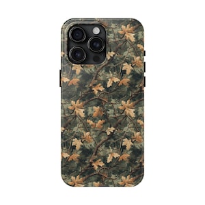 Woodland Camo Tough Phone Case | Durable Gift for Hunters & Nature Lovers | Outdoor Enthusiast Protection