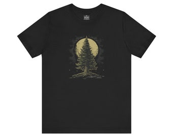 Evergreen Tree Graphic Tee, Nature Lover T-Shirt