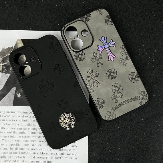Gothic Cross Phone Case, Minimalist case, Valentine's Day Gift, Couple Phone Case Gifts for him Gifts for her, iPhone Pro Max Case for 17 16