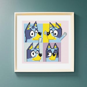 Bluey Cross Stitch Pattern