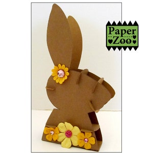 Tier Kopf _ Papier Handwerk Büste - Tisch-Top RABBIT _ BUNNY Kopf _ Kinderzimmer Dekor _ Kinderzimmer _PDF_ Digitaldownload