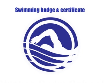 Swimming Badge & Certificate