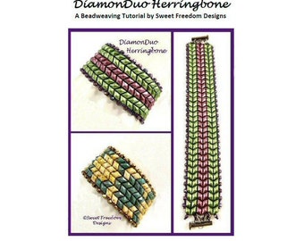 Tutorial for Beaded Bracelets featuring DiamonDuo or GemDuo Beads