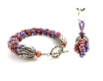 Double Spiral Bracelet and Earrings Tutorial