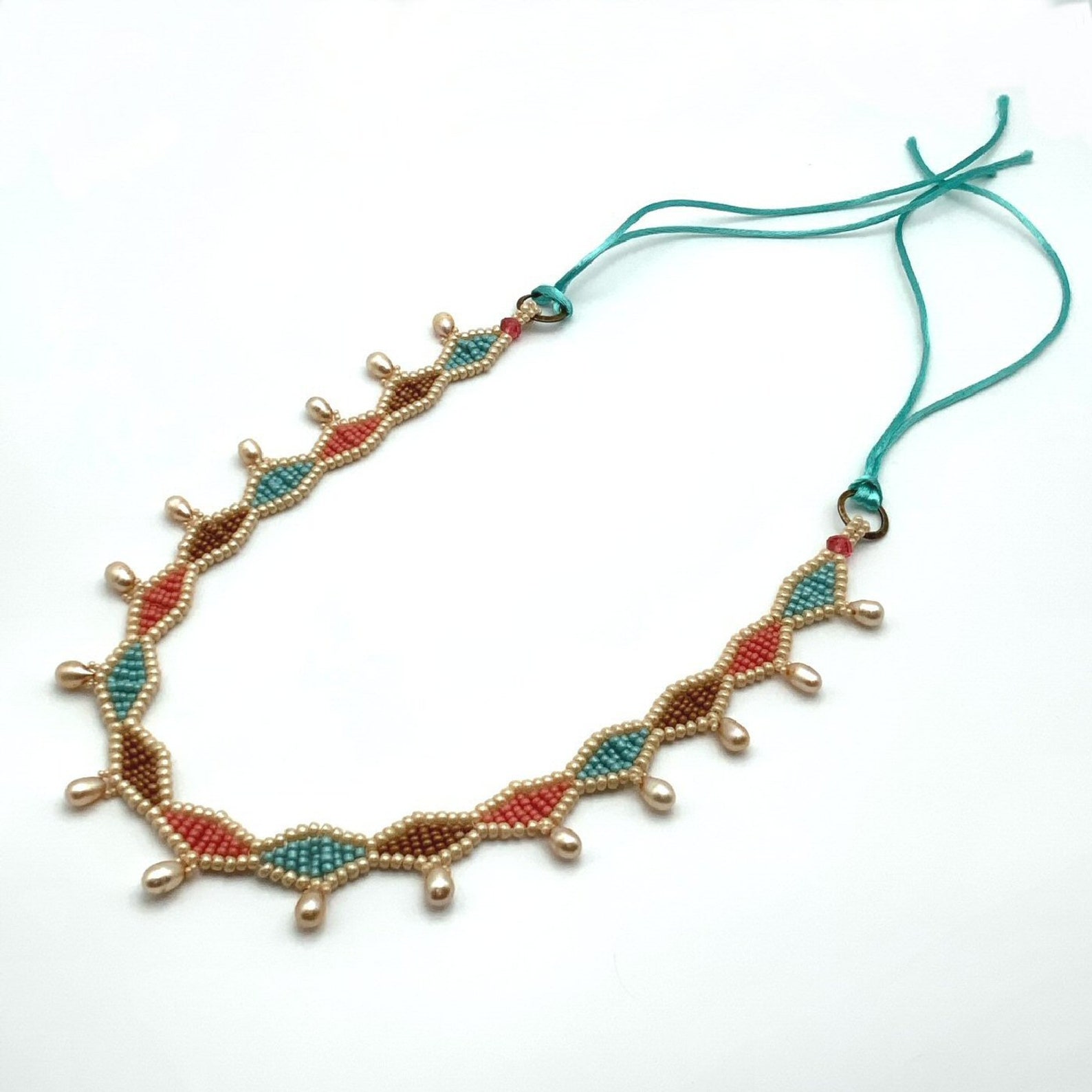 Beading Pattern for Boho Wrap Bracelet Necklace Earrings Etsy