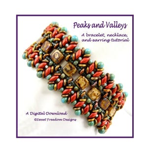 SuperDuo Tutorial for Necklaces Bracelets and Earrings Beadweaving Pattern