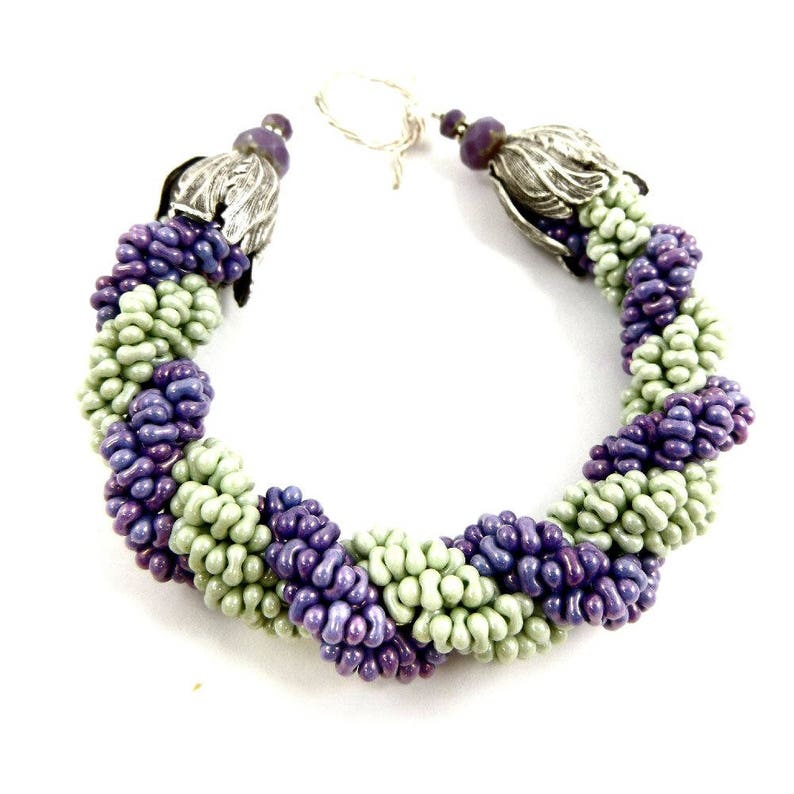 Double Spiral Bracelet and Earrings Tutorial image 2