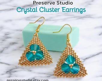 ビーズイヤリング、ペヨーテイヤリング、チュートリアル