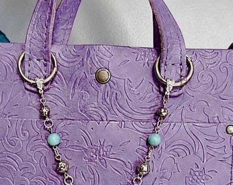 Bag Necklace, Purse Chain, Artisan Necklace