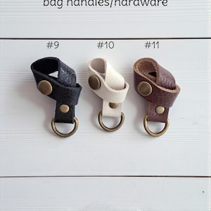 Leather D-Ring Charm Connector, Charm Clip-On image 4