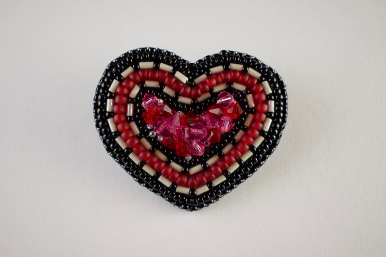 Beading Tutorial Seed Bead Pattern Beaded Heart Pattern Etsy