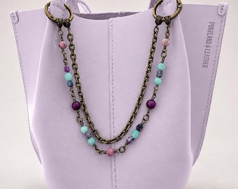 Bag Necklace, Purse Chain, Artisan Necklace