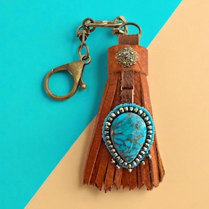 Bag tassel, Boho Tassel, Leather Tassel,