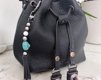 Beaded Bag Charm, Purse Charm, Artisan Handbag Jewelry, Gift for Her