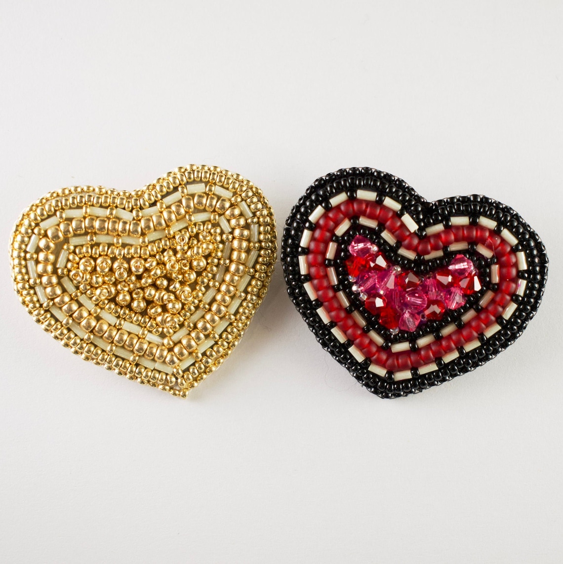 Beading Tutorial Seed Bead Pattern Beaded Heart Pattern Etsy