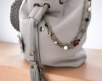 Bag Necklace, Purse Chain, Artisan Necklace