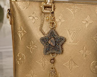 Bag Charm, Purse Chain, Handbag Jewelry, Star Shaped Luxury Charm