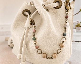 Bag Necklace, Purse Chain, Artisan Necklace