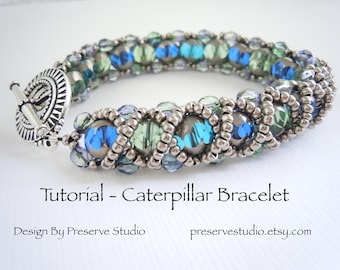 RAW Bracelet Tutorial, Bracelet Pattern, Beading Pattern, Beaded Bracelet, Bracelet Tutorial,