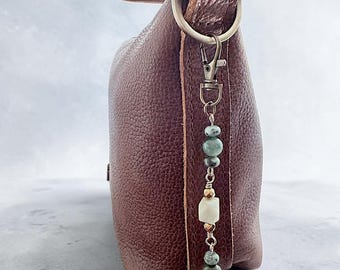 Purse Chain, Zipper Charm, Handcrafted Handbag Accessory, Gift for Her
