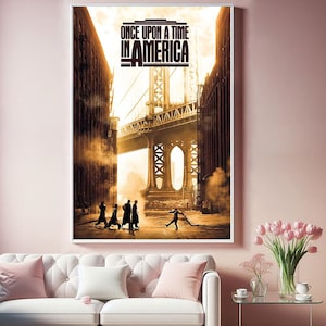 Once Upon a Time in America filmposter, top canvas doek poster, pop home kunst aan de muur, uniek cadeau