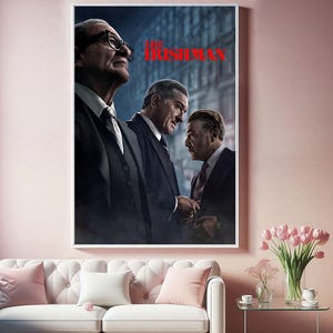 The Irishman Movie Poster, Top Canvas Cloth Poster, Pop Home Wall Arts, Unique Gift