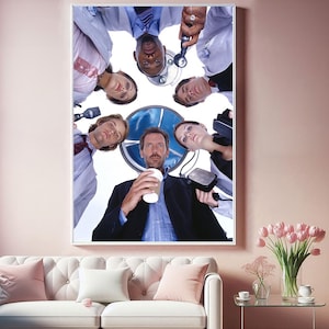 House M.D. Staffel 1 TV Poster, Top Canvas Stoffposter, Pop Home Wandkunst, Einzigartiges Geschenk