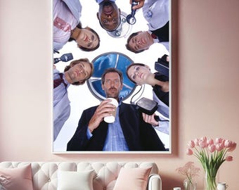 House M.D. Stagione 1 Poster TV, Poster in tela di alta qualità, Pop Home Wall Arts, Regalo unico