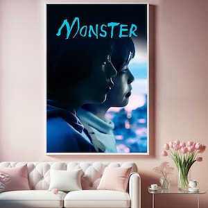 Monster Movie Poster, Top Canvas Cloth Poster, Pop Home Wall Arts, Unique Gift