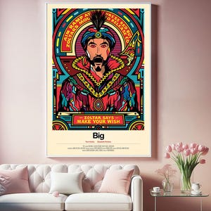 Big tom hanks zoltar Movie Poster, Top Canvas Cloth Poster, Pop Home Wall Arts, Unique Gift