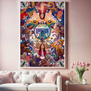 Everything Everywhere All at Once Movie Poster, Top Canvas Cloth Poster, Pop Home Wall Arts, Unique Gift