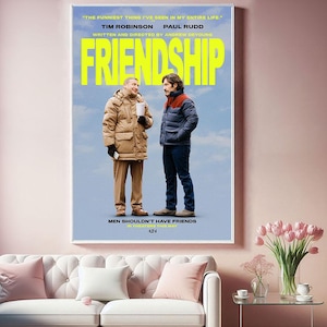 Vriendschapsfilmposter, top canvas doek poster, pop home kunst aan de muur, uniek cadeau