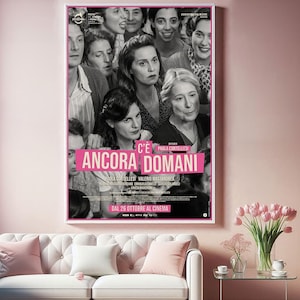 Póster de película C'è ancora domani, póster de tela de lona superior, artes de pared para el hogar pop, regalo único