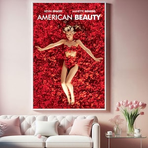American Beauty Movie Poster, Top Canvas Cloth Poster, Pop Home Wall Arts, Unique Gift