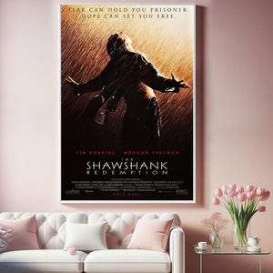 The Shawshank Redemption Movie Poster, Top Canvas Cloth Poster, Pop Home Wall Arts, Unique Gift